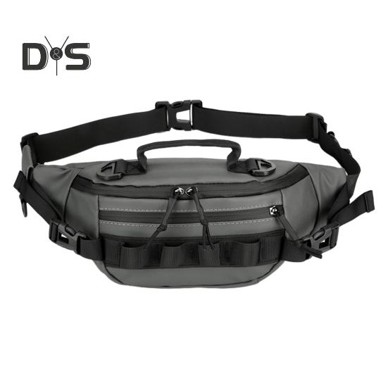 Rybářské potřeby Pasová taška Vodotěsná Oxford Cloth Velkokapacitní přenosné outdoorové rybářské příslušenství Organizér Fanny Pack Chest Sling Pouch