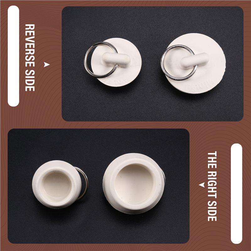 Fresh 6Pcs Universal Floor Drain Plug Odorless Anti-Odor For Bathroom And Kitchen, Leak-Proof Washbasin Plug белый