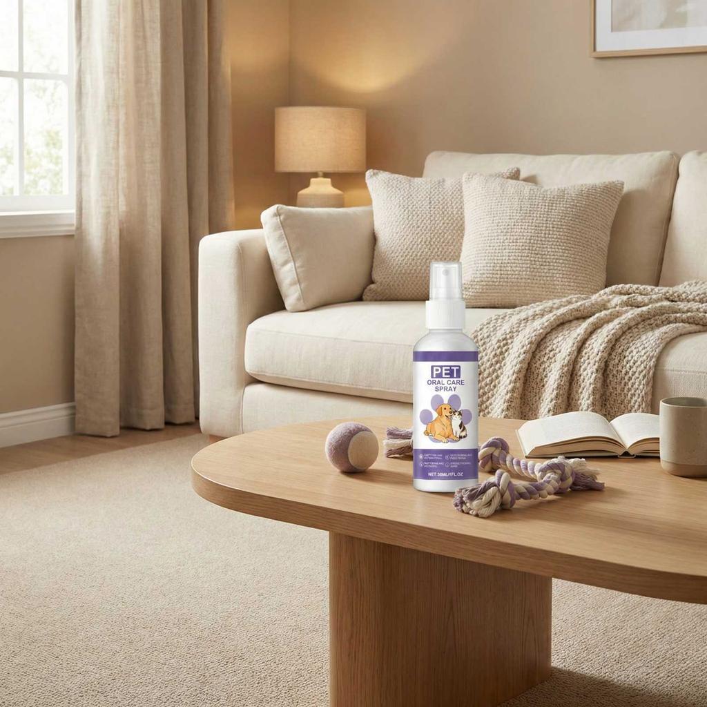 Pet Tooth Care Spray Pet Tooth Fresh Breath Daily Care Spray,30ml,