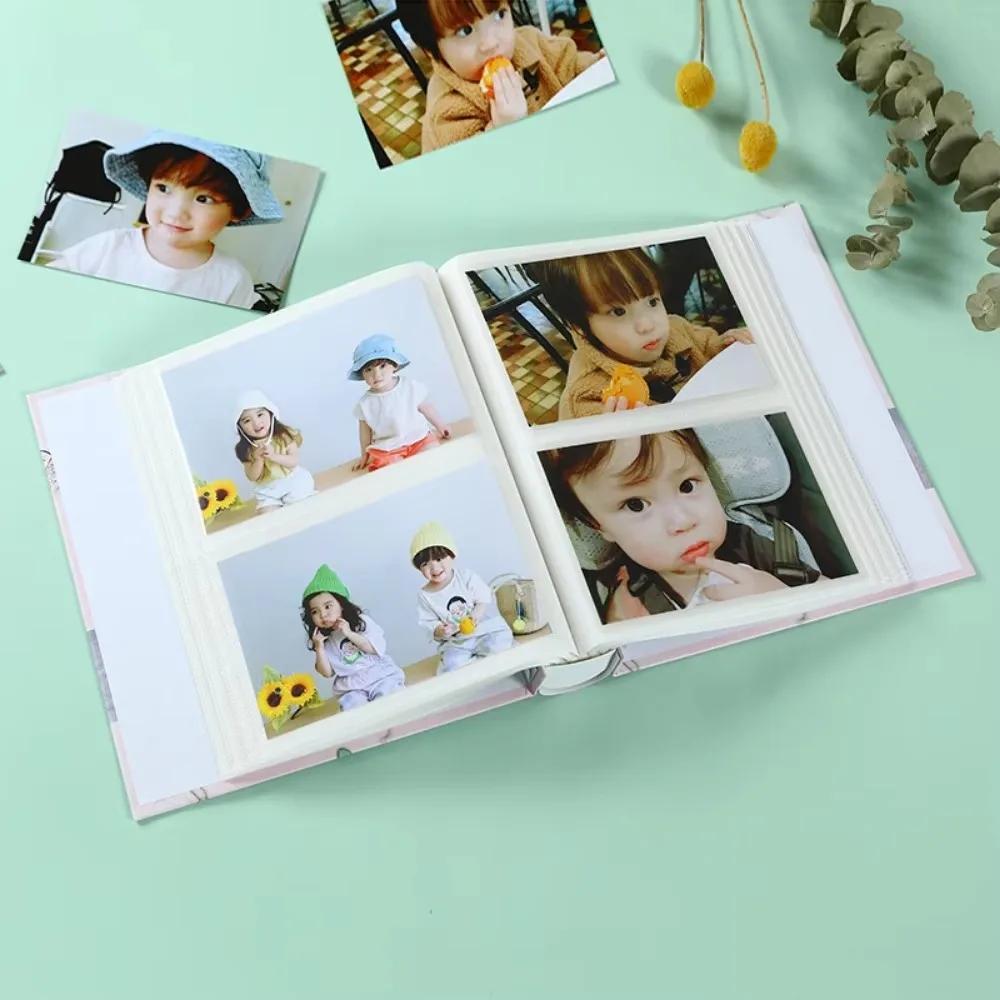 New 200 Pockets Photo Album Large Capacity Baby Growth Album Family Photo Album Memory Wedding Travelling