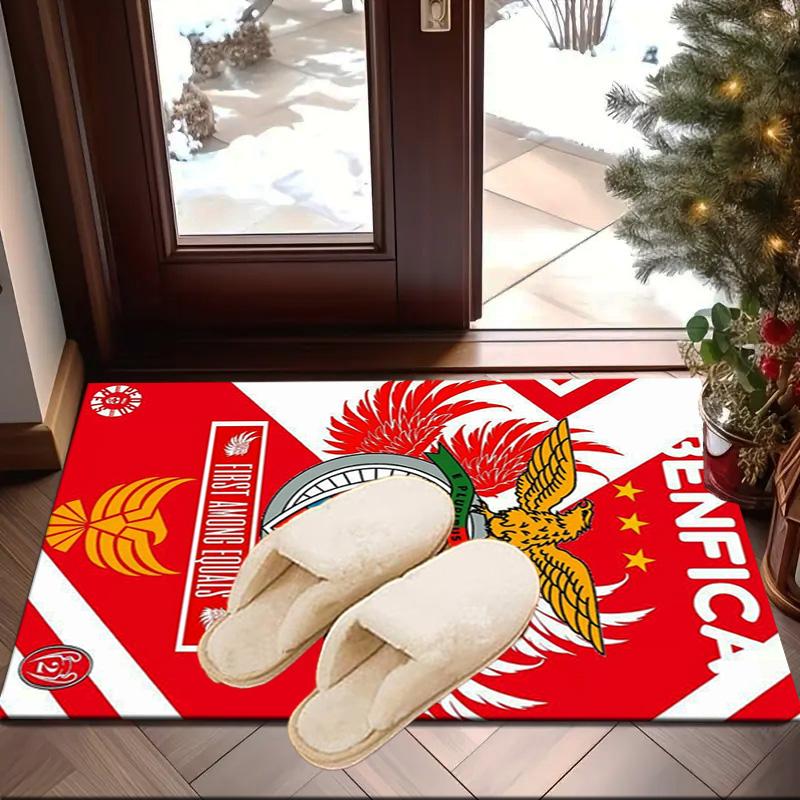 Ben-fica Football Club Printed Area Rug for Office, Chair Rug, Decorative Carpet Floor Mat, Large Size Fan gifts Christmas gifts