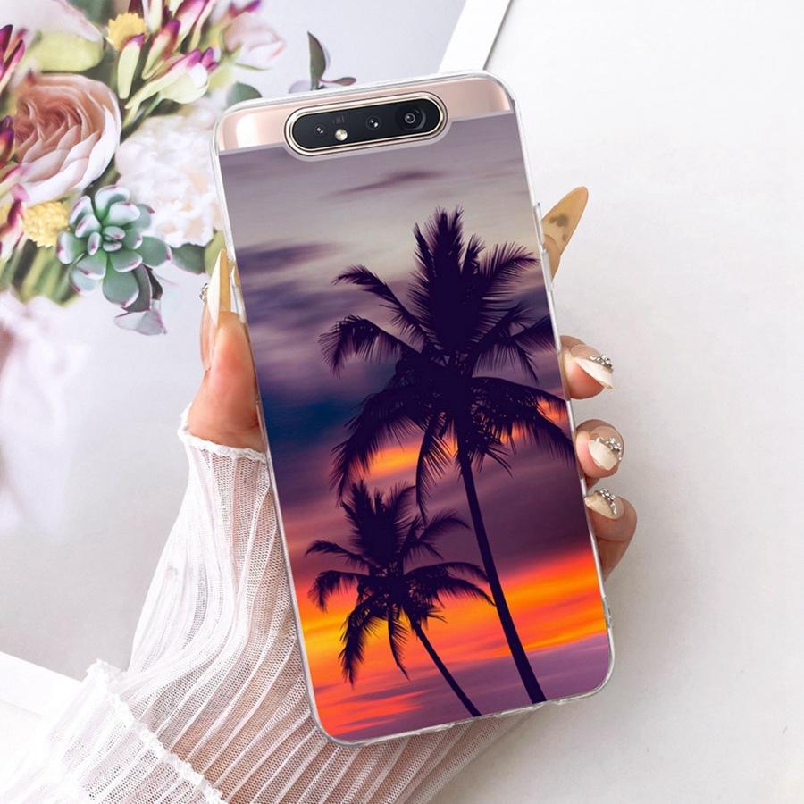 

For Samsung A80 Galaxy A90 4G Case SM-A805F Phone Back Cover For SamsungA80 A 90 4G Style Case TPU Soft Silicone Bumper Coque Samsung A80 4G
