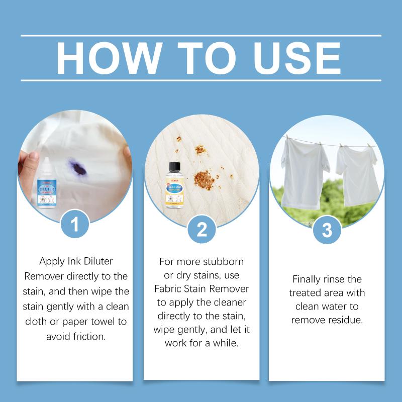 Fabric Stain Remover Clothes Rusts Coffee Stain Remover All In 1 Powerful Cloth Wash Soap Concentrated Fresher Laundry Detergent