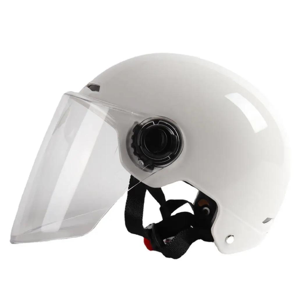 Helmet For Electric Motorcycle Man Woman Helmet Sun Protection Anti-UV Lightweight Half Helmet 4 Layers Of Protection Moto Casco