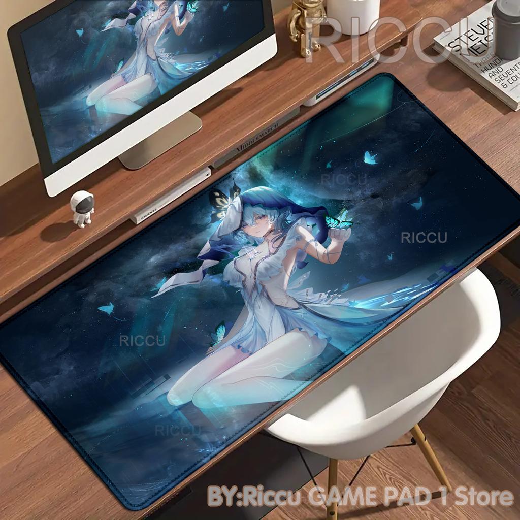 HD Anime Girls Gamer Wuthering Waves The Shorekeeper XXL Large Mouse Pad Non-slip Keyboard Desk Mat Mouse pad PC Accessories Mat