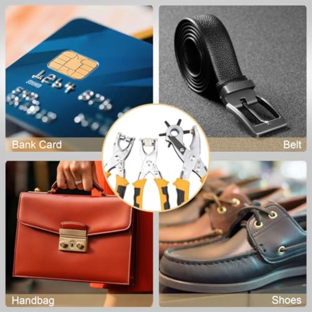 Round Hole Snap Fastener Plier Multi-function Hole Punch Plier Button Press Tool Fabric Canvas