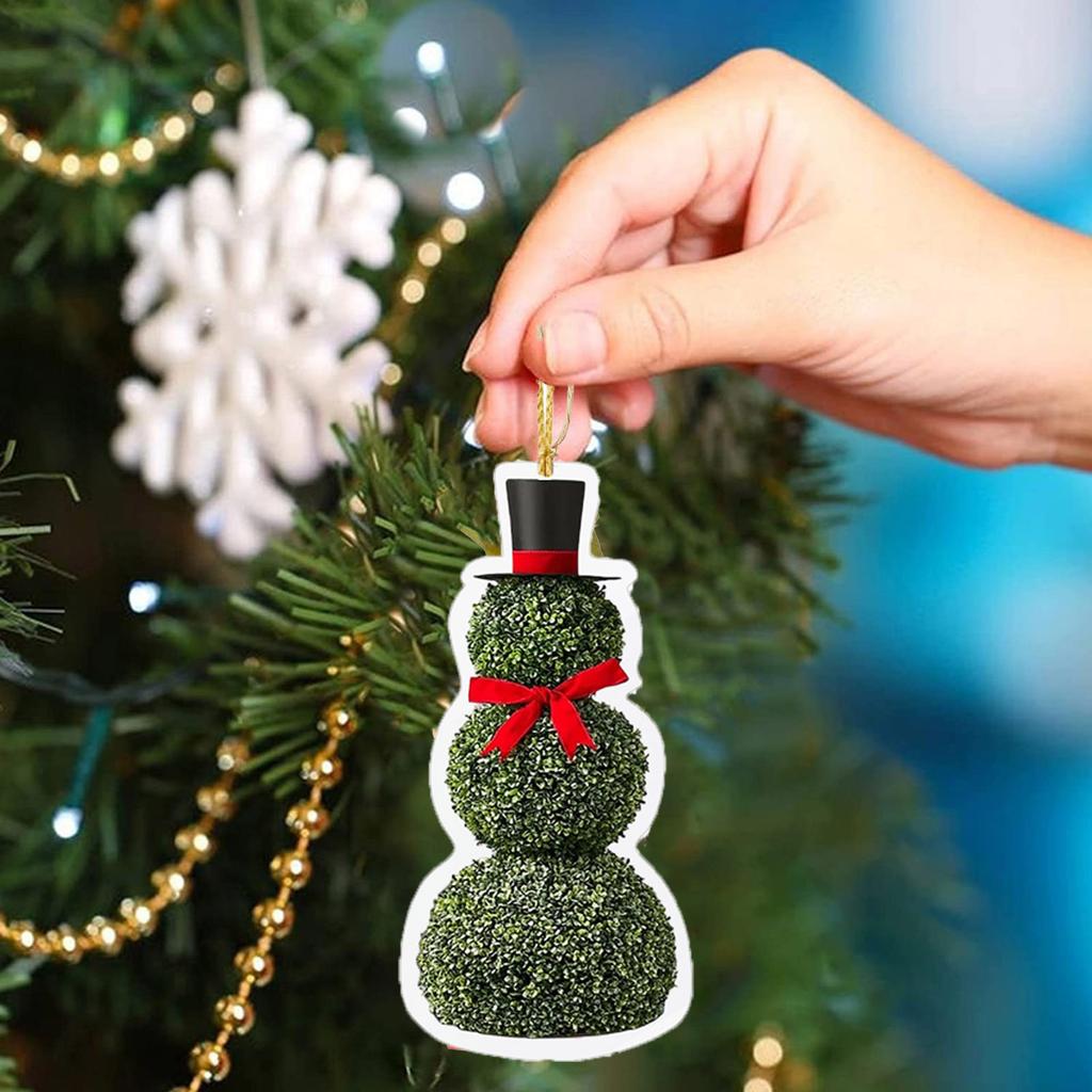 Snowman Shaped Acrylic Pendant