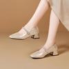 French Mary Jane shoes flat silver single shoes women's 2025 new autumn and summer beautiful skirt evening small leather shoes