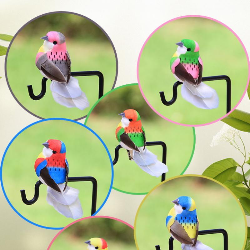 3/6Pcs 3D Fake Craft Birds Artificial Foam Birds Birthday Party Decorations Home Garden Wedding Decoration