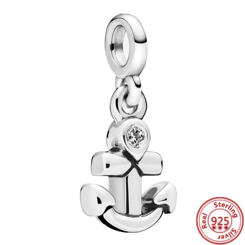 925 Sterling Silber Mini Hänge Charm Me Auge Baum Herz Stern Mond Kleeblatt Anhänger Perlen Passend für Original Pantaro ME Armbänder Zirkon