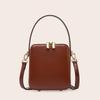 New Leather Women's Bag Portable Shoulder Bag New Leather Fashion Light Luxury Messenger Bag