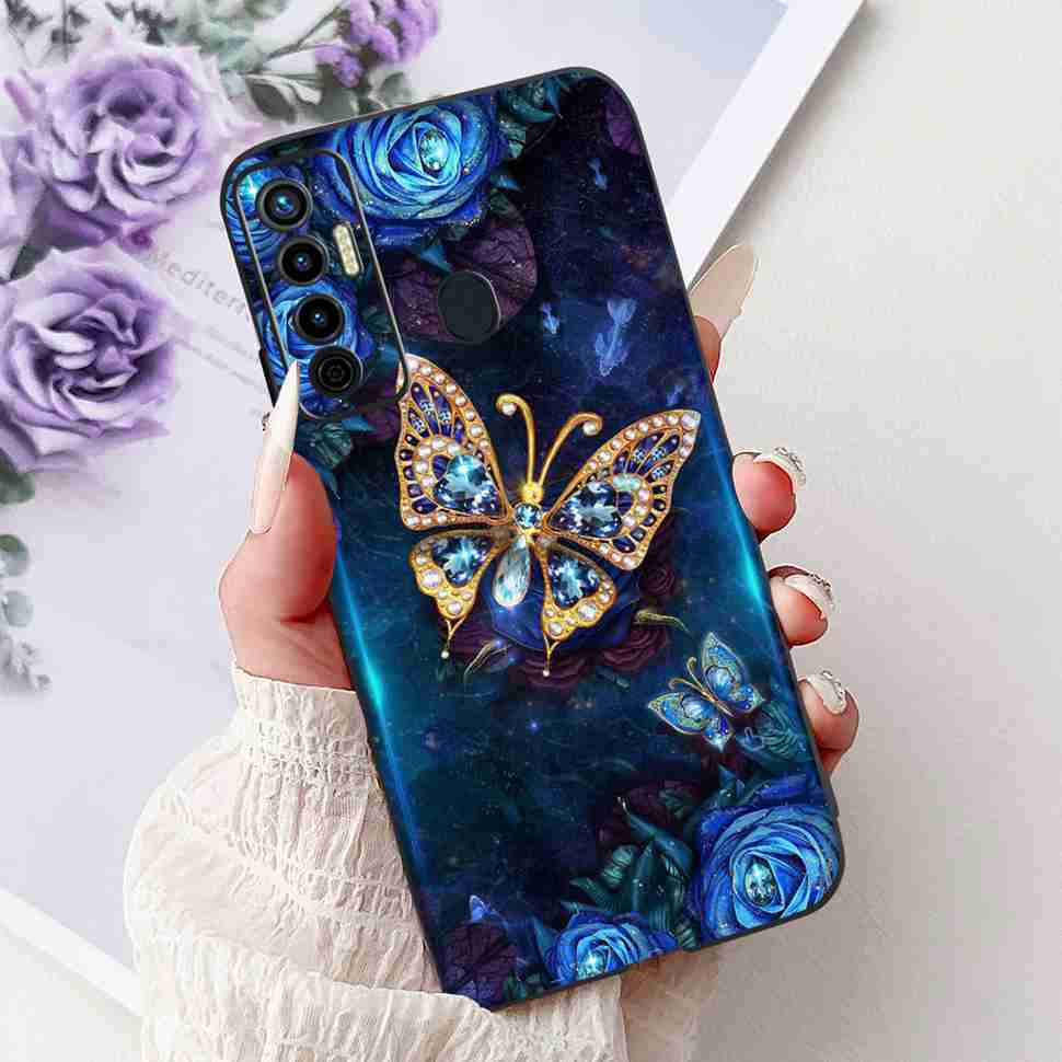 Cute Cat Cover For Tecno Camon 17 Case CG6 CG6j Silicone Soft Protection Shell For Tecno Camon 17 Camon17 Back Cover Casing 6.6"