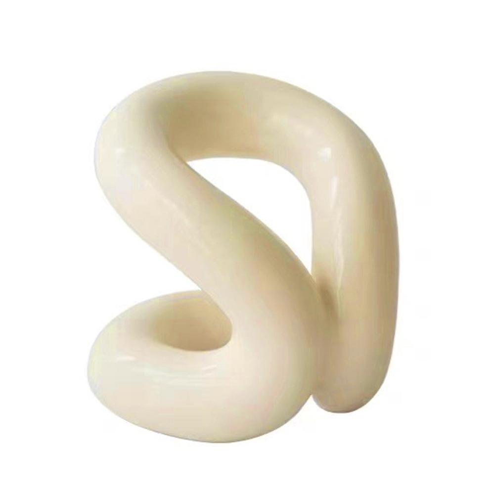 

Керамическая подставка для ручек Минималистичный дизайн Узел из веревки Креативная полка для хранения Подставка для зубных щеток для туалетного столика и столешницы Декор