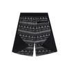 Li Ning Wade Series Geometric Pattern Printed Loose Fit Casual Shorts Men Shorts Black AKSS807-3