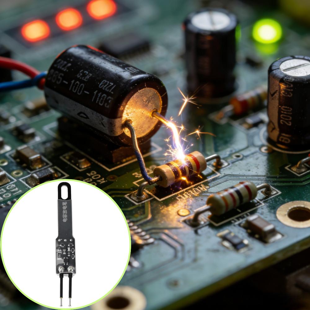 AC/DC 1000V High-Capacity Quick Discharge Tool for 1000UF 5000UF Capacitors Spark-Free Operation and Flexible Spring Probes