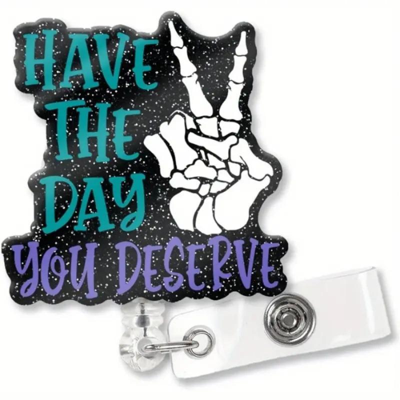 Kreskówka Medyczna zwijana klamra Lekarz Pielęgniarka Licencja na pracę Kreatywna smycz Łatwa do pociągnięcia klamra Certyfikat Nazwa marki