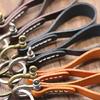Universal Leather Car Fobbed Keychain Lanyard Metal Keyrings Leather Key Chain for Men Women