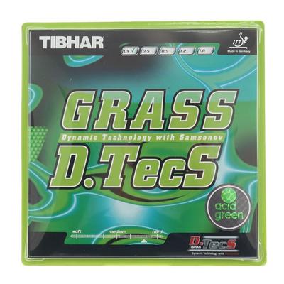 TIBHAR Tischtennis Glasgummi, D.TecS BT007-GRN (Grün/1,2/Herren, Damen, Jugend)