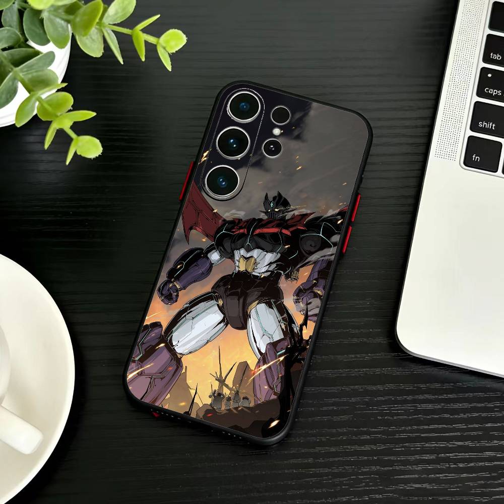 Anime M-Mazinger Z Phone Case For Samsung S26,S25,S24,S23,S22,S21,S20,Ultra,Plus,FE Black Soft Cover