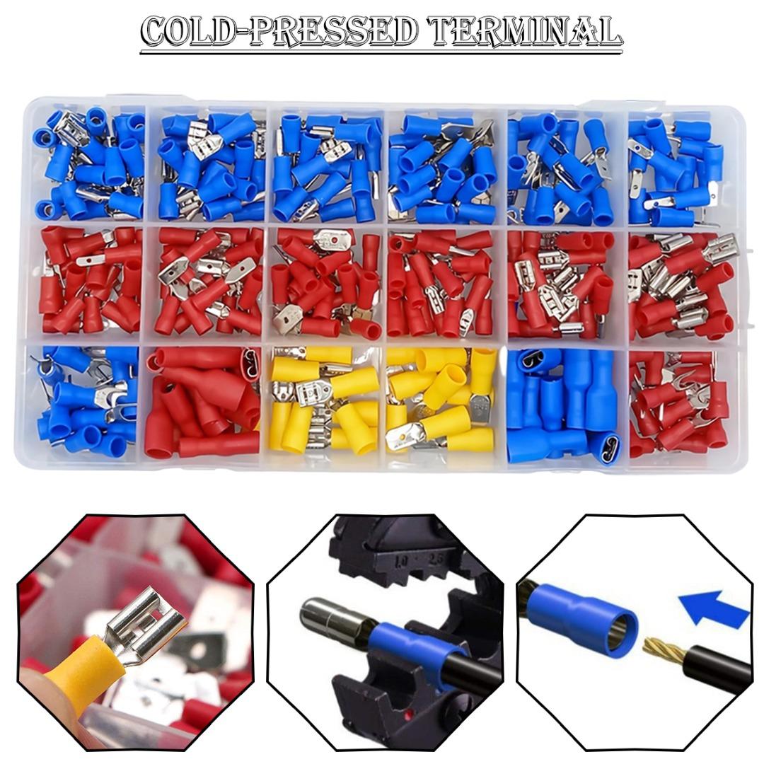 

480 шт., набор обжимных клемм для изолированных проводов автомобиля, комплект электрических разъемов