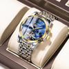 Men'S Mechanical Watch Waterproof Luminous Multi-Function Watch