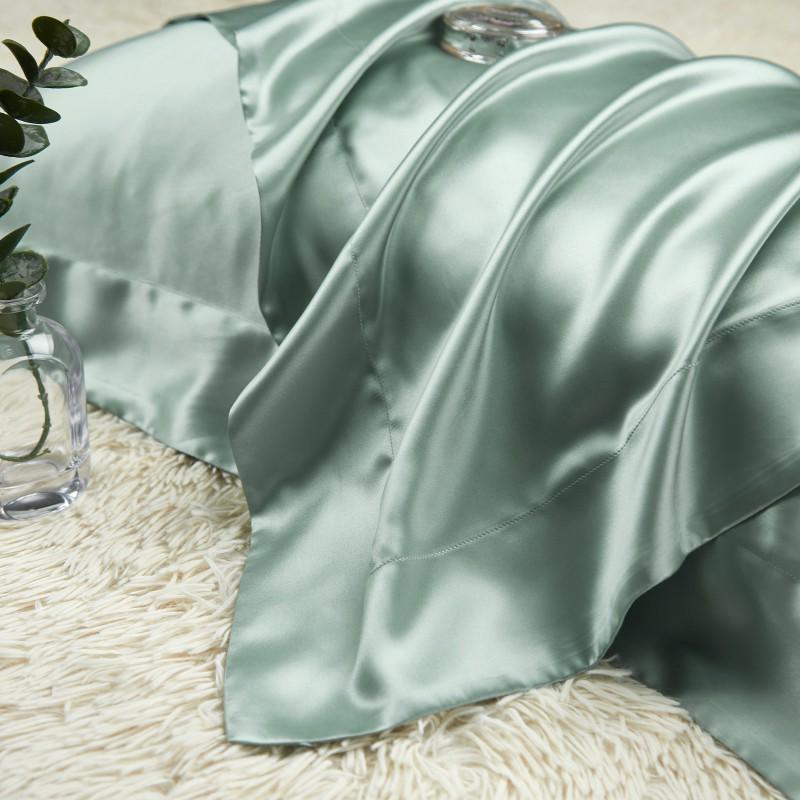 Double-Sided Mulberry Silk Satin Pillowcase - Solid Color