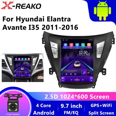 9,7palcová HD kapacitní dotyková obrazovka Android 10.1 Autorádio pro Hyundai Elantra 2011 2012 2013 GPS WIFI Bluetooth FM EQ Zvuk