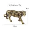 Pure Copper Big Tiger Model Statue Solid Brass Animal Figurines Vintage Home Decor Miniatures Desk Decor