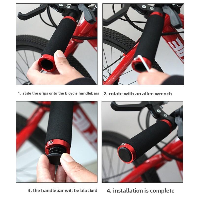 Mountainbike Schwamm Lenkergriffe Mit Verriegelungsdesign Für Radsportbegeisterte