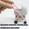 Miniature Baby Cradle Model Figure Doll House Nursery Room Scene Display Accessory Realistic Design 1/12 Scale Furniture