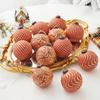 Retro 8cm Christmas Tree Ornament - Decorative Plastic Ball Scene