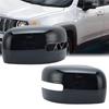 Gloss Black Side With Light Rearview Mirror Covers For Jeep Renegade BU 2015 2016-