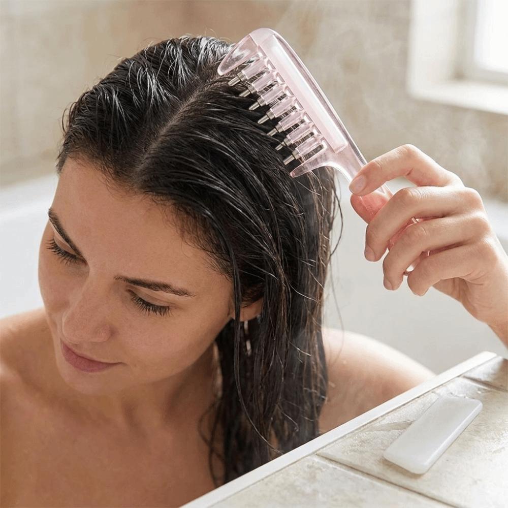 Wide-tooth Massage Guide Liquid Comb Anti-Static Hair Oil Comb Scalp Massage Comb Mother's Day
