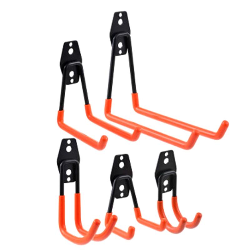 Heavy Duty Metal Hook Wall Mount Anti-Slip Storage Hook For Ladders Garden Tool