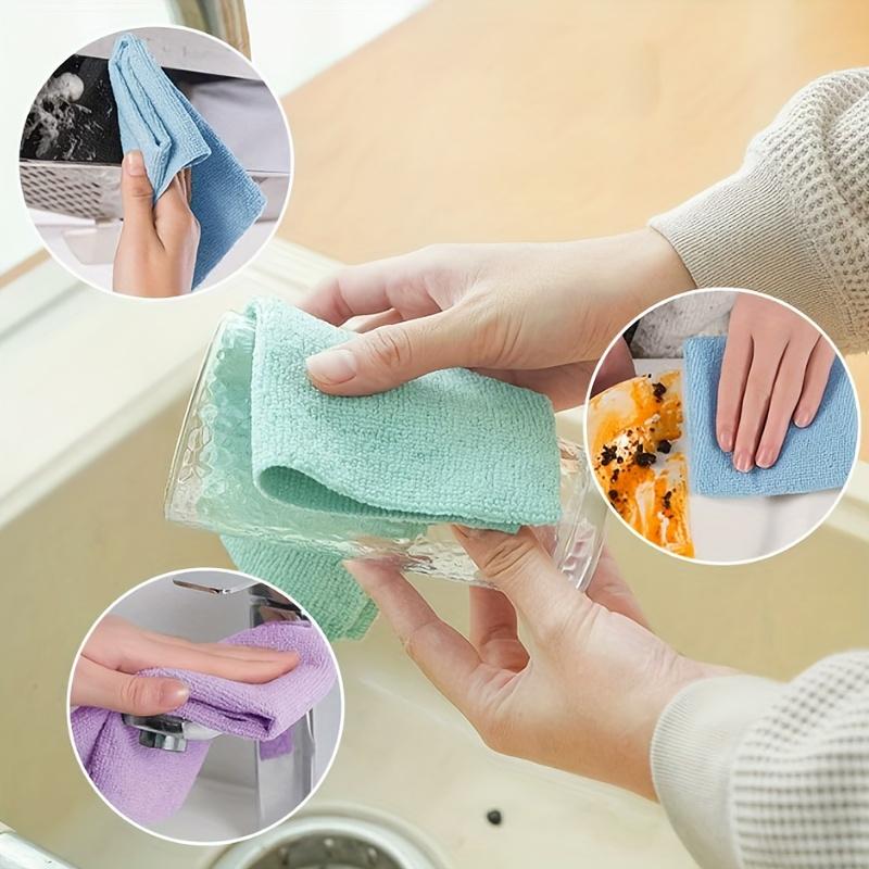 20PCS Ultra-Fine Fiber Cleaning Cloth Roll, Multifunctional Reusable Household Dish Towel, Car Cleaning Tool, Ideal Room