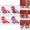 Chinese Zodiac Horse Plush Toy With Flower Pattern And Pp Cotton Filling For Lunar New Year Gift