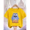 Moda Estiva Strada Popolare Cartone Animato Casual Bambini Grizzy and the Lemmings Crew Maglietta Girocollo