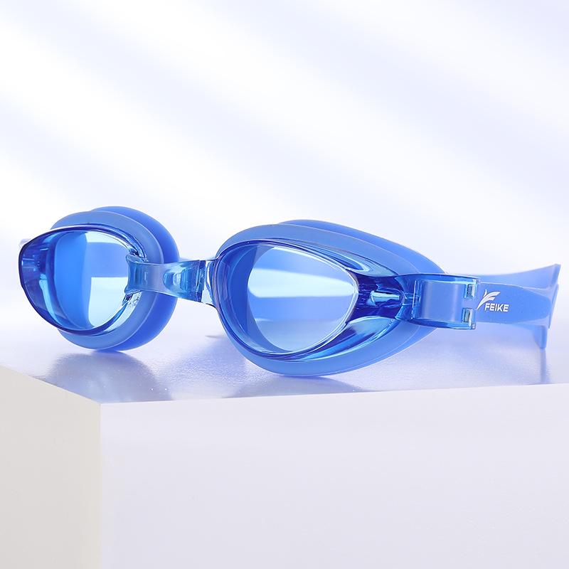 Men's & Women's Anti-Fog Waterproof HD Swimming Goggles for Adults - Plano Myopia, Transparent Lens, Professional Use