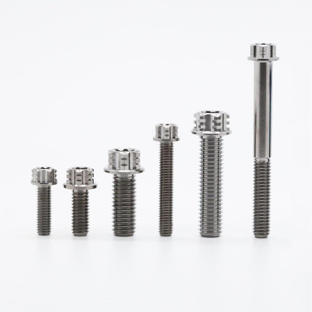 Titanium Alloy M5/M6/M8 Hexagon Torx Flange Head Screw for Electric Motorcycle Caliper Modification