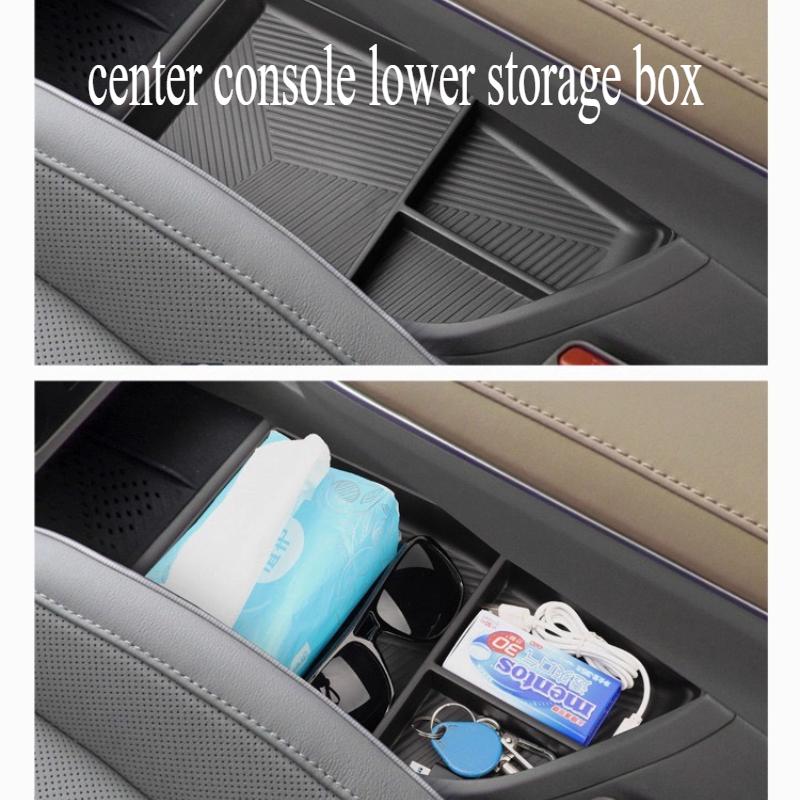 For Hyundai IONIQ 5 Central Control Lower Storage Box Modified Storage Box Decorative Dust Storage Interior Accessories