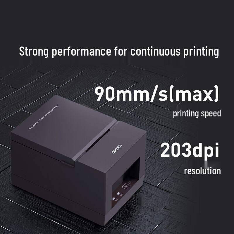 Deli 58mm Thermal Receipt Printer with USB Bluetooth & Voice