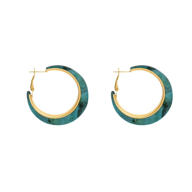 European and American round hollow earrings femininity earrings personalized earrings