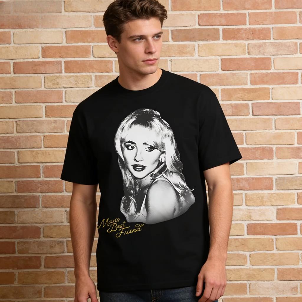 2026 Il Miglior Amico dell'Uomo Maglietta Fotografica Sabrina Carpenter Estiva Casual Top di Alta Qualità per Fan Stesso Stile dei Cantanti Popolari