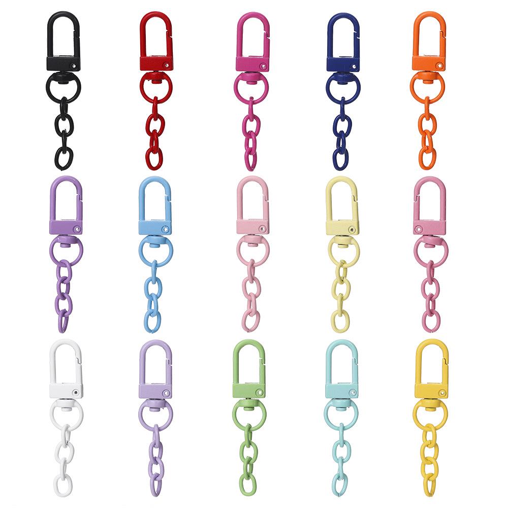 New Color Spray Paint Door Buckle Keychain: DIY Doll Pendant for Phone & Bag