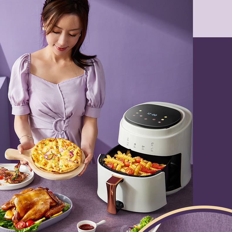 8L Electric Air Fryer - Oil-Free, Smoke-Free, Air Circulation Heating, French Fry Maker