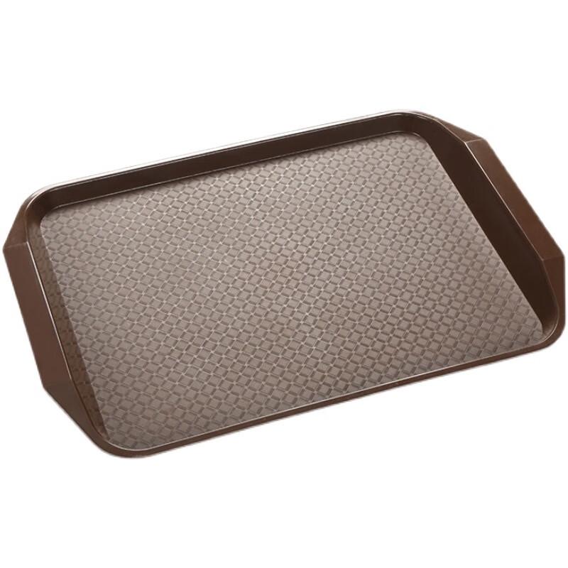 Handun Commercial Non-slip Rectangular Plastic Tray