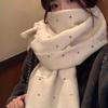 Thickened Scarf Scarf Women's Winter New Warm Neck Protection Student Korean Version Versatile Shawl Dual-purpose High-end Atmosphere