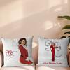 Singer MMariah CCarey Merry Christmas Pillow Case Living Room Accent Couch Back Support Square Lounge Restful Nap Companion ?