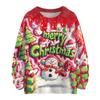 Women's Casual Long Sleeve Woolen Christmas Sweatshirt Fall  Vacation Long Sleeve Pullover