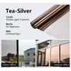 Window Privacy Film Anti Look Vinyl Glass Screen Foil Anti Heat Tint Mirror Stickers Rolls Non Adhesive UV Protection House Tool